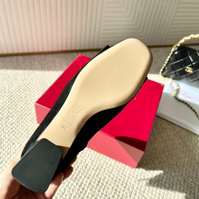 BELLE VIVIER ANKLE BOOTS IN BLACK SUEDE RHINESTONE BUCKLE