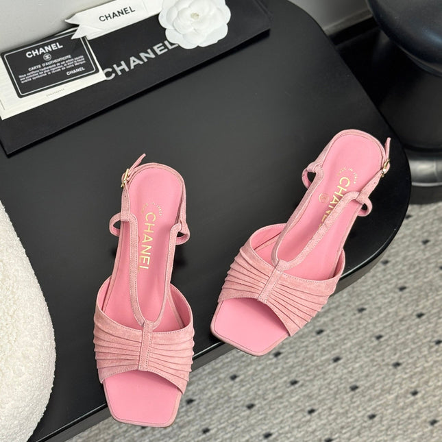 CC HIGH HEELS IN PINK QUILTED SUEDE