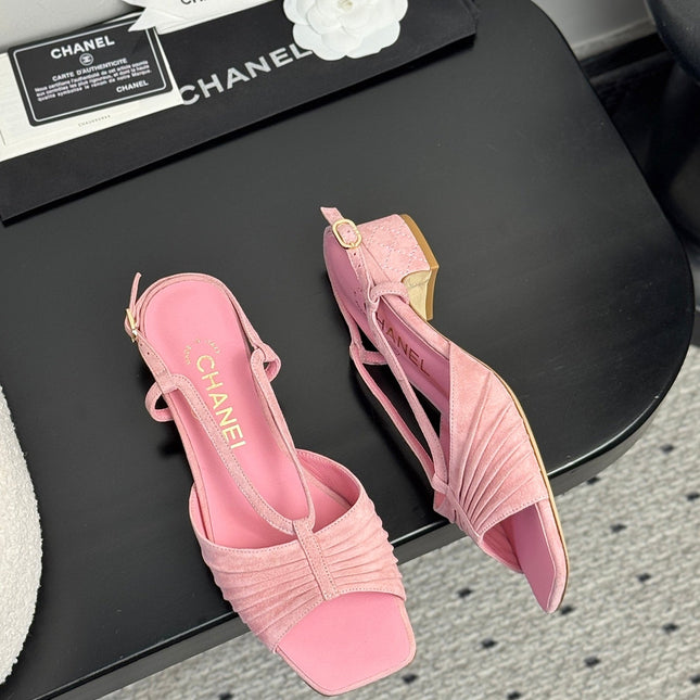 CC HIGH HEELS IN PINK QUILTED SUEDE