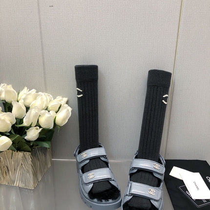 DAD SANDAL SAPHIRE BLUE LAMBSKIN