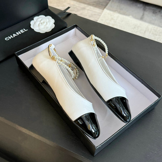 Double Strap Chunky Heel Mary Jane Shoes White Black