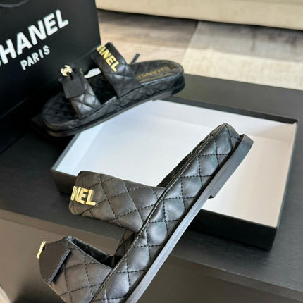 Mule Sandals Lambskin Black