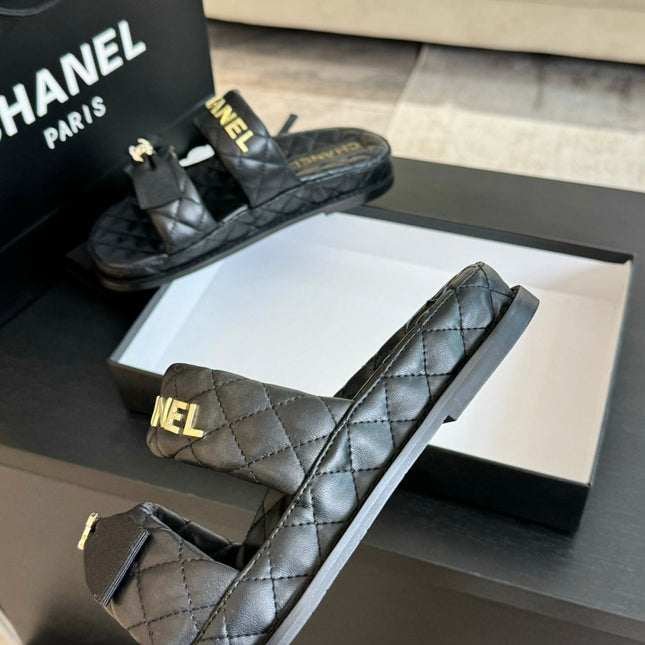 Mule Sandals Lambskin Black