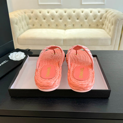 Double C Hottest Knit Flip-Flops Light Pink
