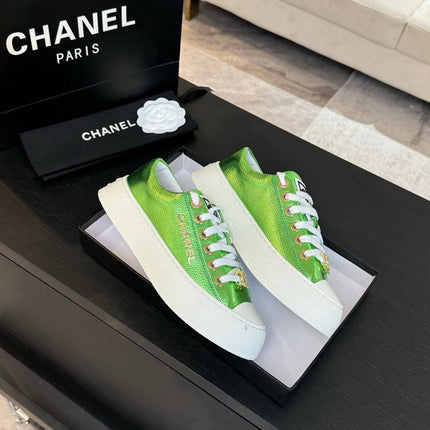 BIG-HEAD COOKIE SHOES IN EMERALD GREEN LAMBSKIN