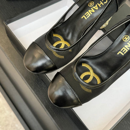 HIGH HEEL 85 MM SANDALS IN BLACK CALFSKIN AND MESH