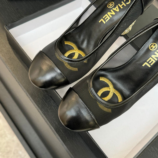 HIGH HEEL 85 MM SANDALS IN BLACK CALFSKIN AND MESH