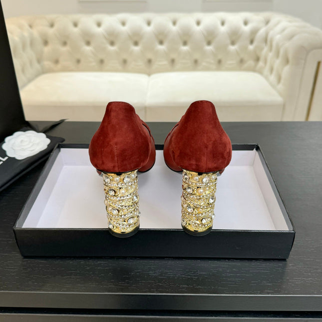 HIGH HEEL 85 MM SANDALS IN CHERRY RED SUEDE AND MESH