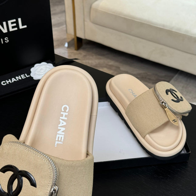 SLIDE IN LIGHT YELLOW DENIM FABRIC 45 MM