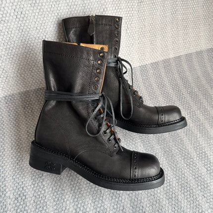 Boots Black Color Calfskin