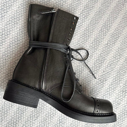 Boots Black Color Calfskin
