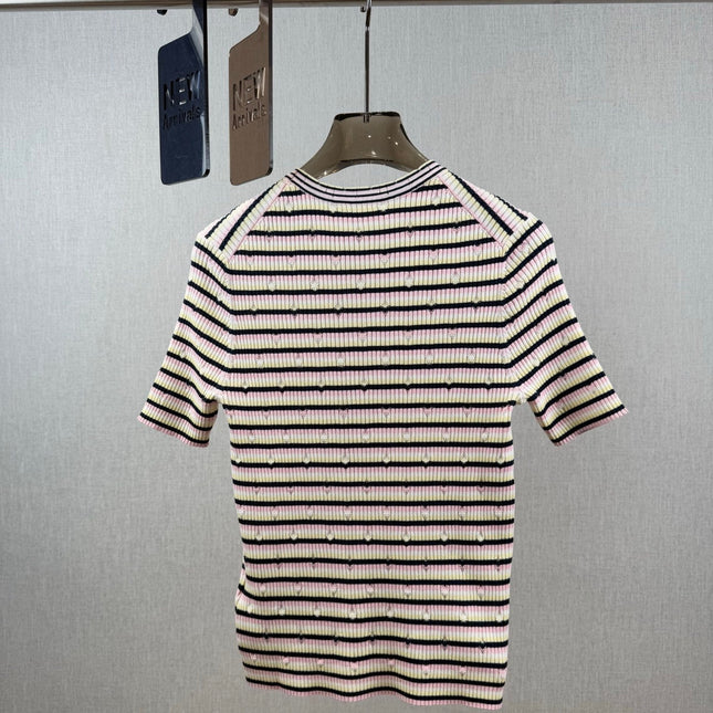 Chanel T- Shirt Pink Yellow mix Black Tencel 232702