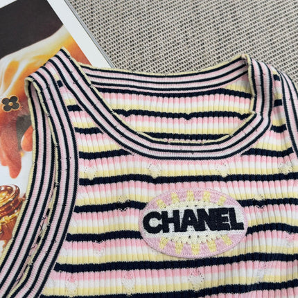 Chanel Tank Top Multicolor Tencel 232700