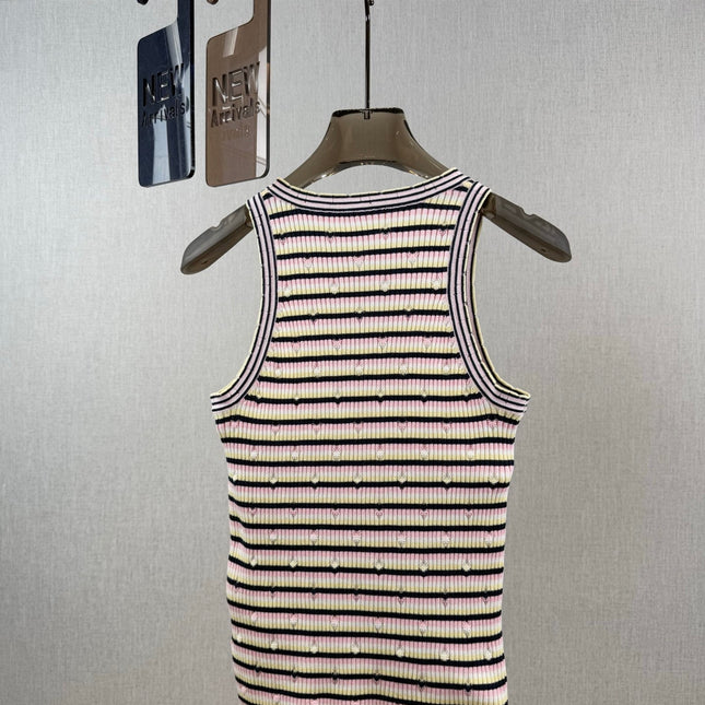 Chanel Tank Top Multicolor Tencel 232700