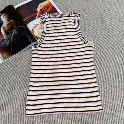 Chanel Tank Top Multicolor Tencel 232700