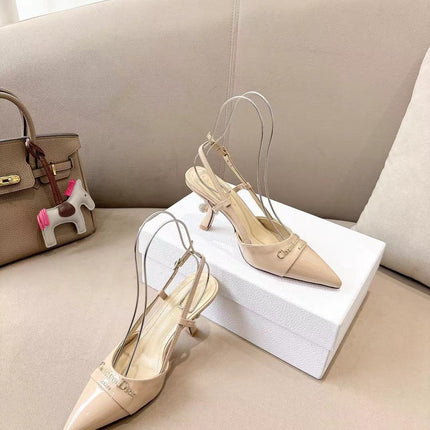 MY DD SLINGBACK PUMP 85MM IN BEIGE CALFSKIN