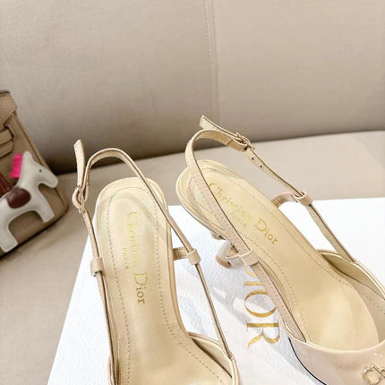 MY DD SLINGBACK PUMP 85MM IN BEIGE CALFSKIN