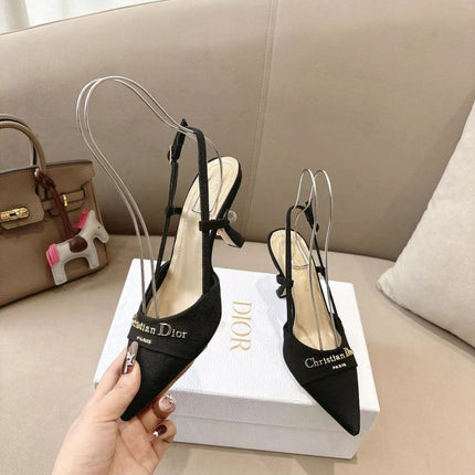 MY DD SLINGBACK PUMP 85MM IN BLACK DENIM