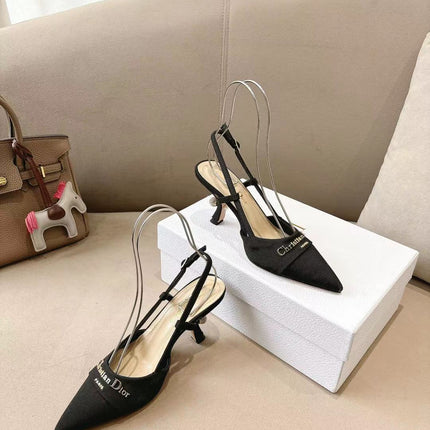 MY DD SLINGBACK PUMP 85MM IN BLACK DENIM