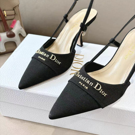 MY DD SLINGBACK PUMP 85MM IN BLACK DENIM