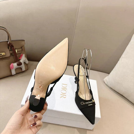 MY DD SLINGBACK PUMP 85MM IN BLACK DENIM