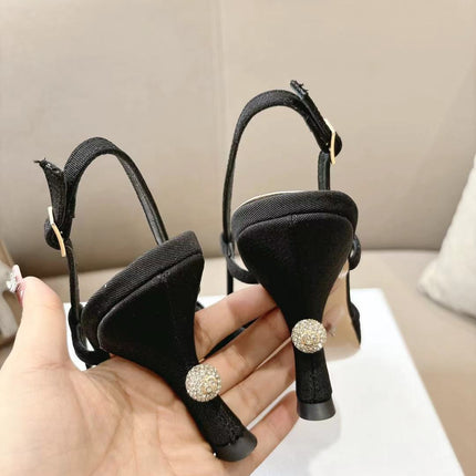 MY DD SLINGBACK PUMP 85MM IN BLACK DENIM