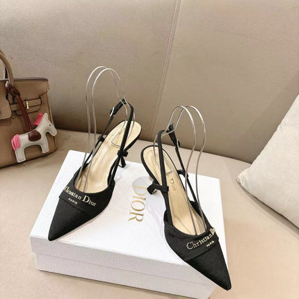 MY DD SLINGBACK PUMP 85MM IN BLACK DENIM