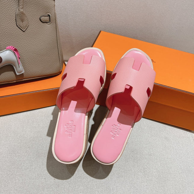 HM 25S HIGH WEDGE SANDALS IN PINK LAMBSKIN STYLE 31