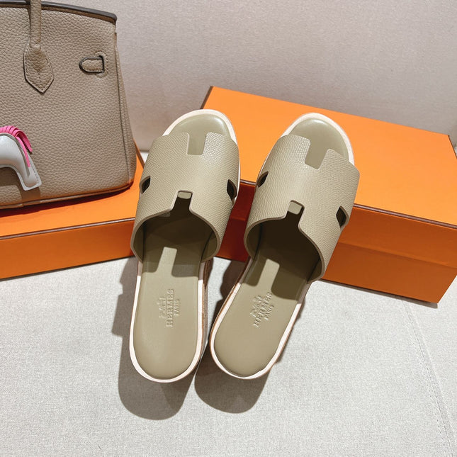 HM 25S HIGH WEDGE SANDALS IN WARM BEIGE LAMBSKIN STYLE 17