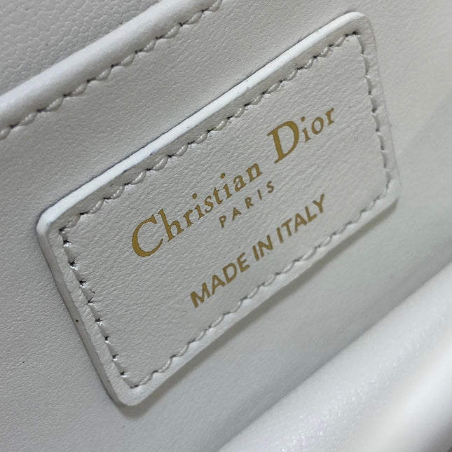 MINI 20 ANGE BAG IN WHITE MACROCANNAGE LAMBSKIN
