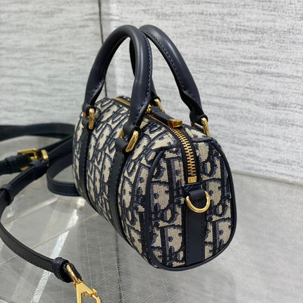 GROOVE MINI 17 BAG IN BLACK MIX BEIGE OBLIQUE MONOGRAM JACQUARD