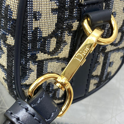 GROOVE MINI 17 BAG IN BLACK MIX BEIGE OBLIQUE MONOGRAM JACQUARD
