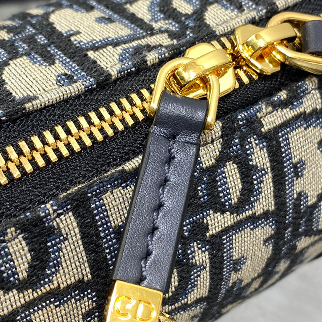 GROOVE MINI 17 BAG IN BLACK MIX BEIGE OBLIQUE MONOGRAM JACQUARD