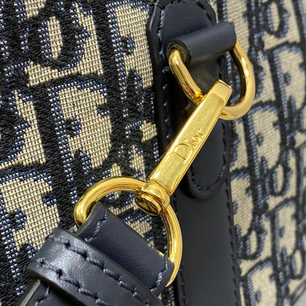 GROOVE 25 BAG IN BLACK MIX BEIGE OBLIQUE MONOGRAM JACQUARD