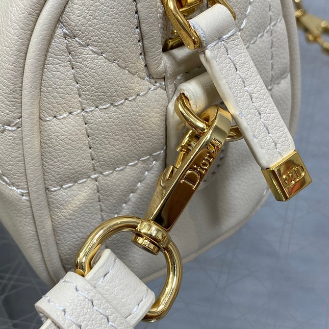 GROOVE MINI 17 BAG IN WHITE CREAM LAMBSKIN