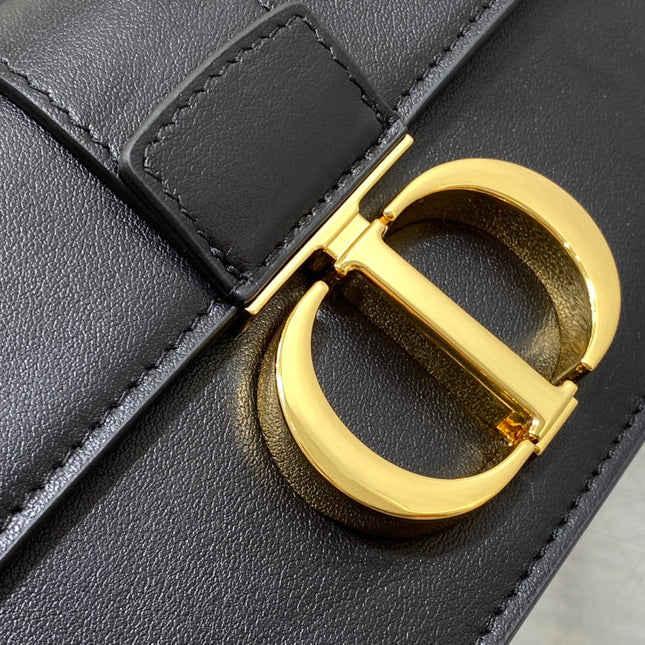 MISS MONTAIGNE MINI BAG IN BLACK SHINY SMOOTH CALFSKIN