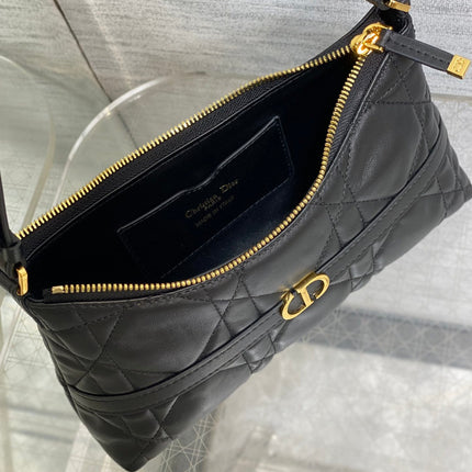 MISS CARO CIGALE MINI 18 BAG BLACK MACROCANNAGE LAMBSKIN