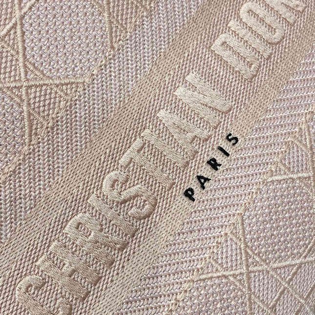 SMALL 24 LADY BAG IN PASTEL PINK CANVAS