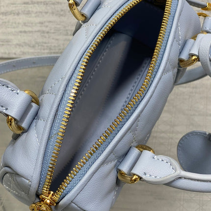 GROOVE MINI 17 BAG IN LIGHT BLUE LAMBSKIN