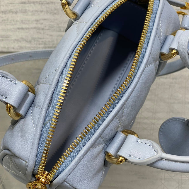 GROOVE MINI 17 BAG IN LIGHT BLUE LAMBSKIN
