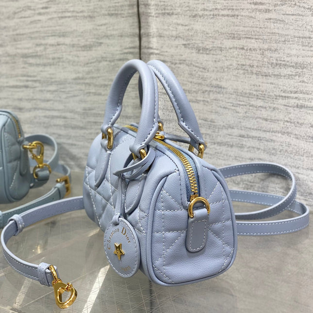 GROOVE MINI 17 BAG IN LIGHT BLUE LAMBSKIN