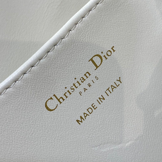 SMALL 23 CARO BACKPACK IN WHITE MACROCANNAGE LAMBSKIN