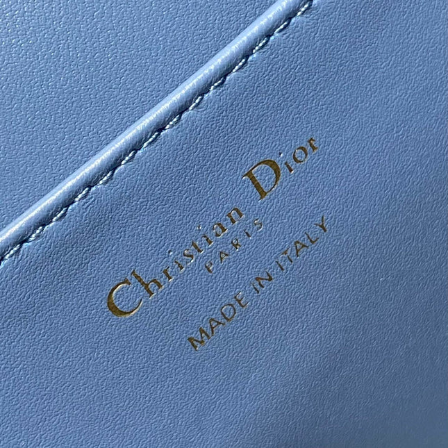 SMALL 20 CARO BACKPACK IN ROYAL BLUE MACROCANNAGE LAMBSKIN