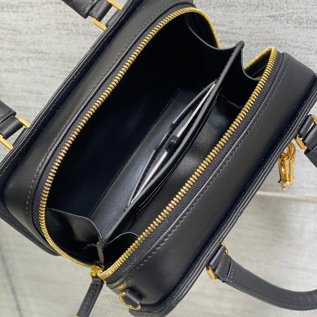 MINI GROOVE BAG 20 IN BLACK MACROCANNAGE LAMBSKIN 226487