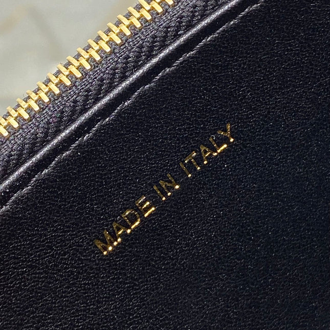 MISS CARO MINI 17 BAG IN BLACK MACROCANNAGE LAMBSKIN