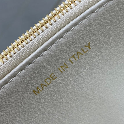 MISS CARO MINI 17 BAG IN WHITE MACROCANNAGE LAMBSKIN