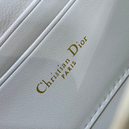 MISS CARO MINI 17 BAG IN WHITE MACROCANNAGE LAMBSKIN
