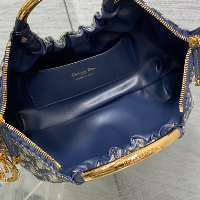 WALK IN PURSE 36 BAG BLUE OBLIQUE JACQUARD
