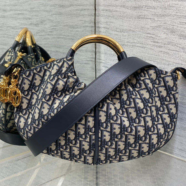 WALK IN PURSE 36 BAG BLUE OBLIQUE JACQUARD