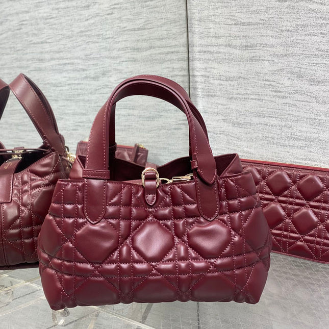 ALWAYS MINI 23 BAG IN BURGUNDY RED MACROCANNAGE CALFSKIN